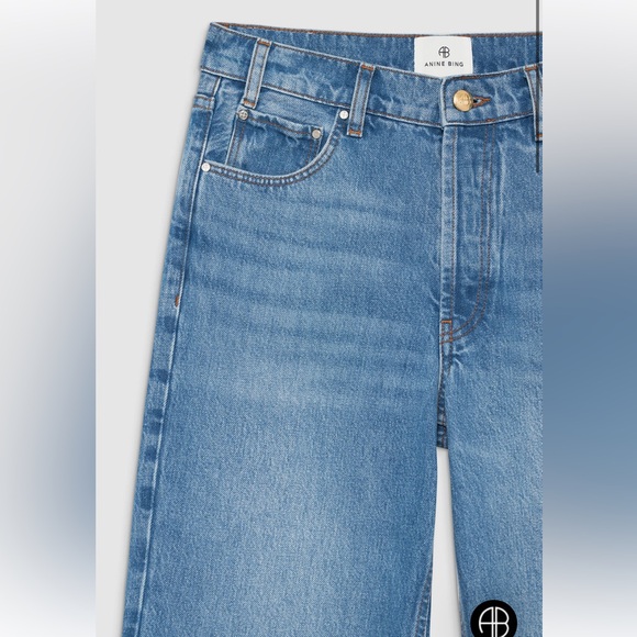🏷️ANINE BING GAVIN LONG JEAN - ATLANTIC BLUE 30” - Picture 5 of 5